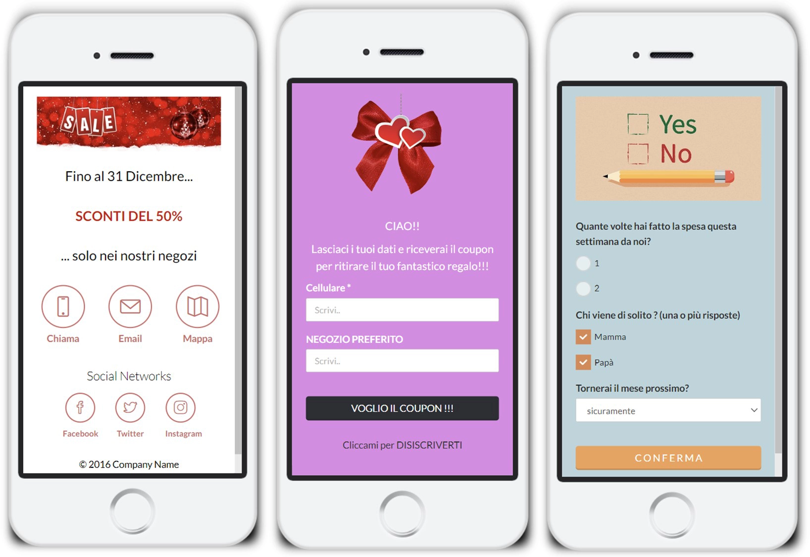 modelli di landing page che si possono creare